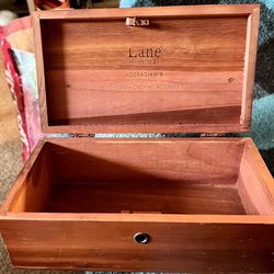 Vintage Lane Mini Cedar Chest Jewelry Trinket Wood Box