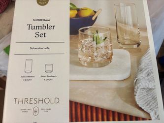 THRESHOLD SHOREHAM 12 Piece Tumbler Set