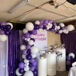 balloon garland birthday