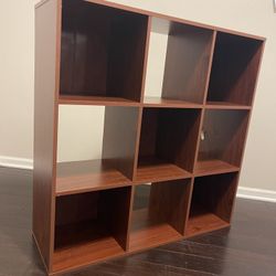 Multi-Purpose Laminated Wood 9-Cube Storage Organizer