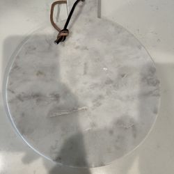 Marble Cutting Board With Leather Tie 
