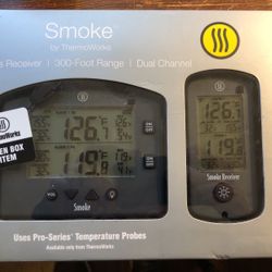 Smoke Thermometer W/ Wireless Receiver