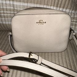 Original White Beige Crossbody Coach 