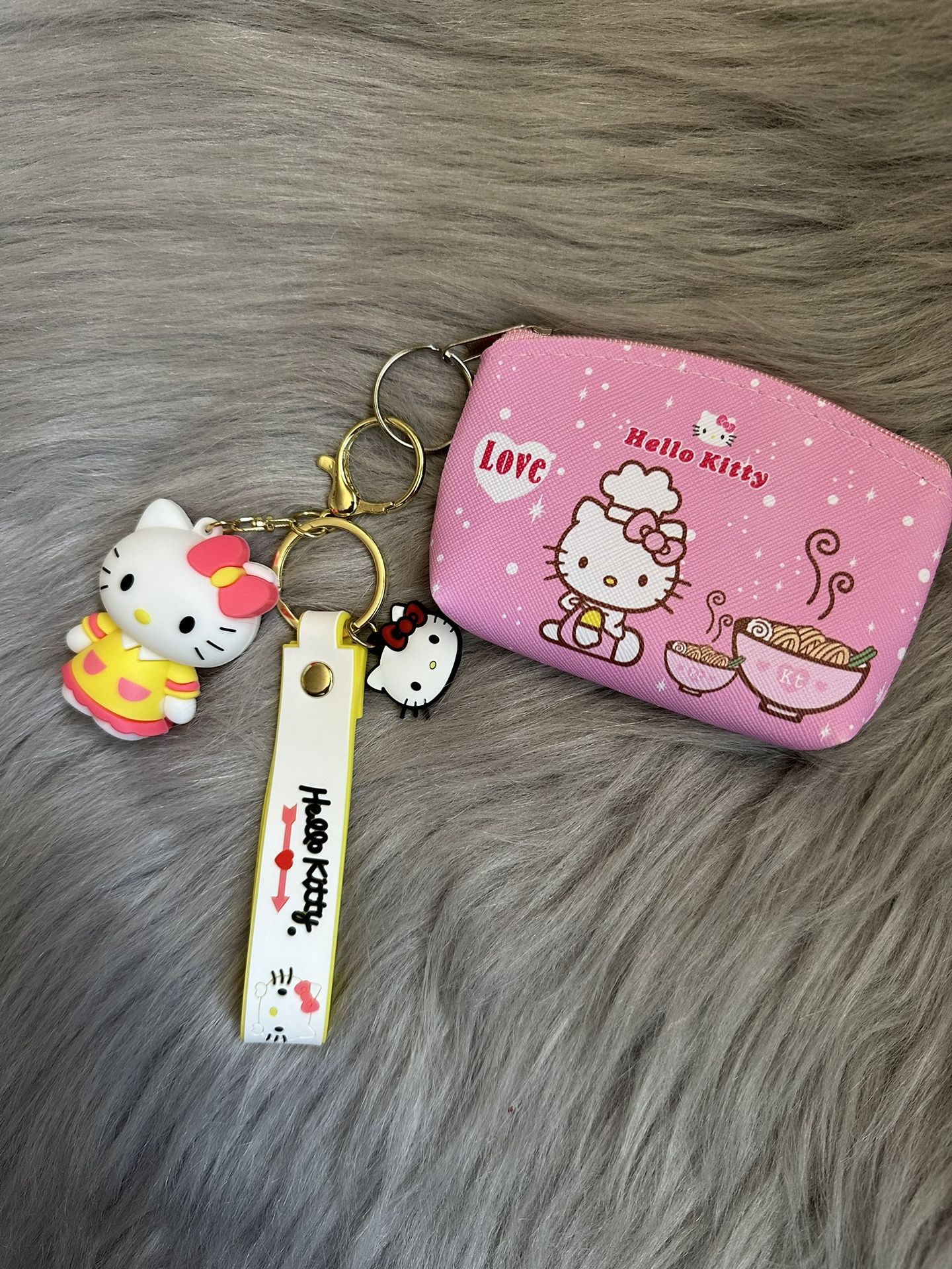 Hello Kitty Keychain With Coins Purse 