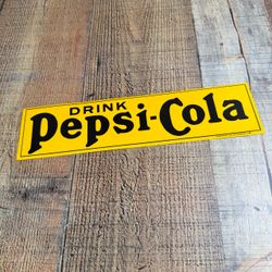 Vintage Drink Pepsi Cola Metal Sign