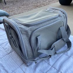 Grey Pet Carrier 
