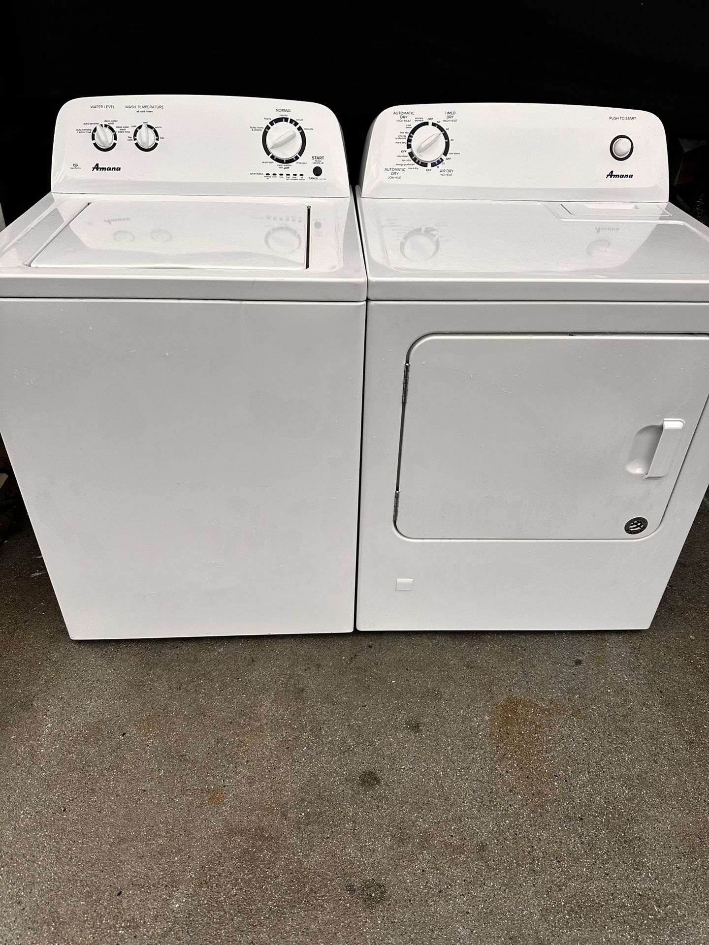 Washer & Dryer Amana Like New 1yr. warranty for Sale in Perris, CA ...