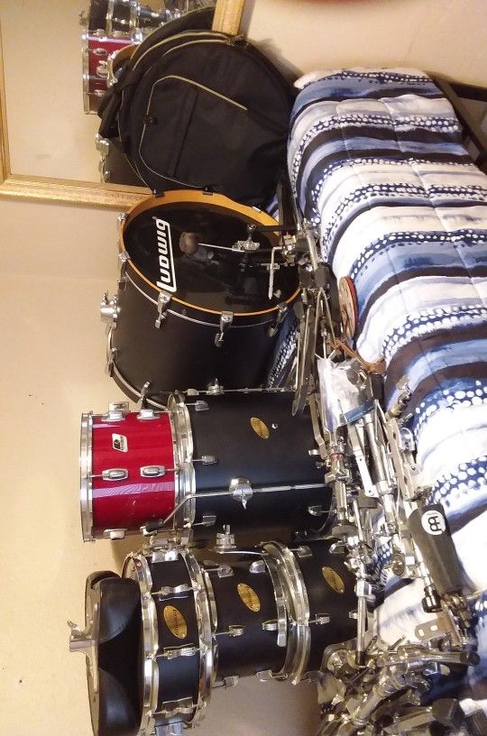 6 piece Ludwig drum set