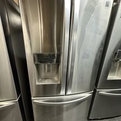 Kenmore 3 Door 33 Inch wide Stainless Steel  Refrigerator 