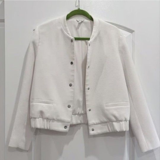 Calvin Klein - Women's White Bomber Jacket