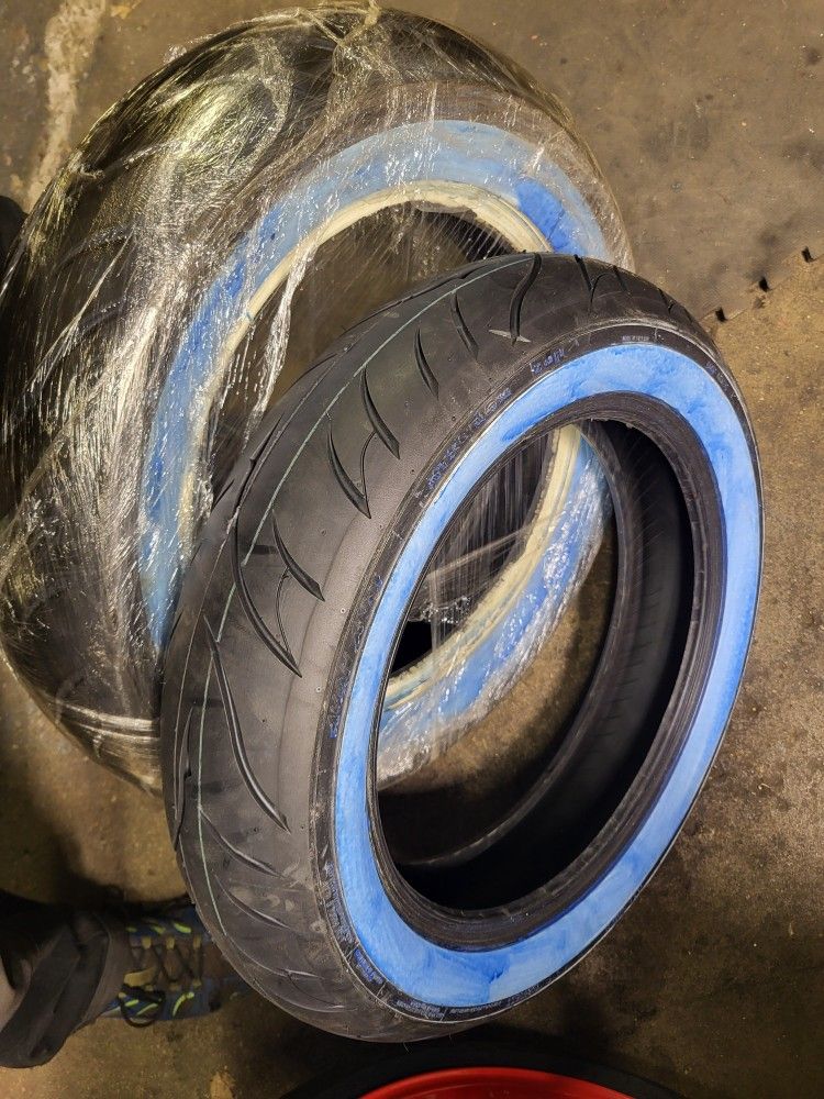 White Wall Motorcycle Tires