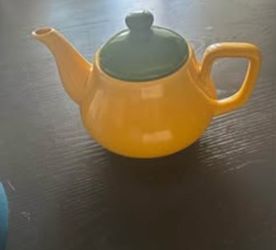 Yellow Ceramic Teapot