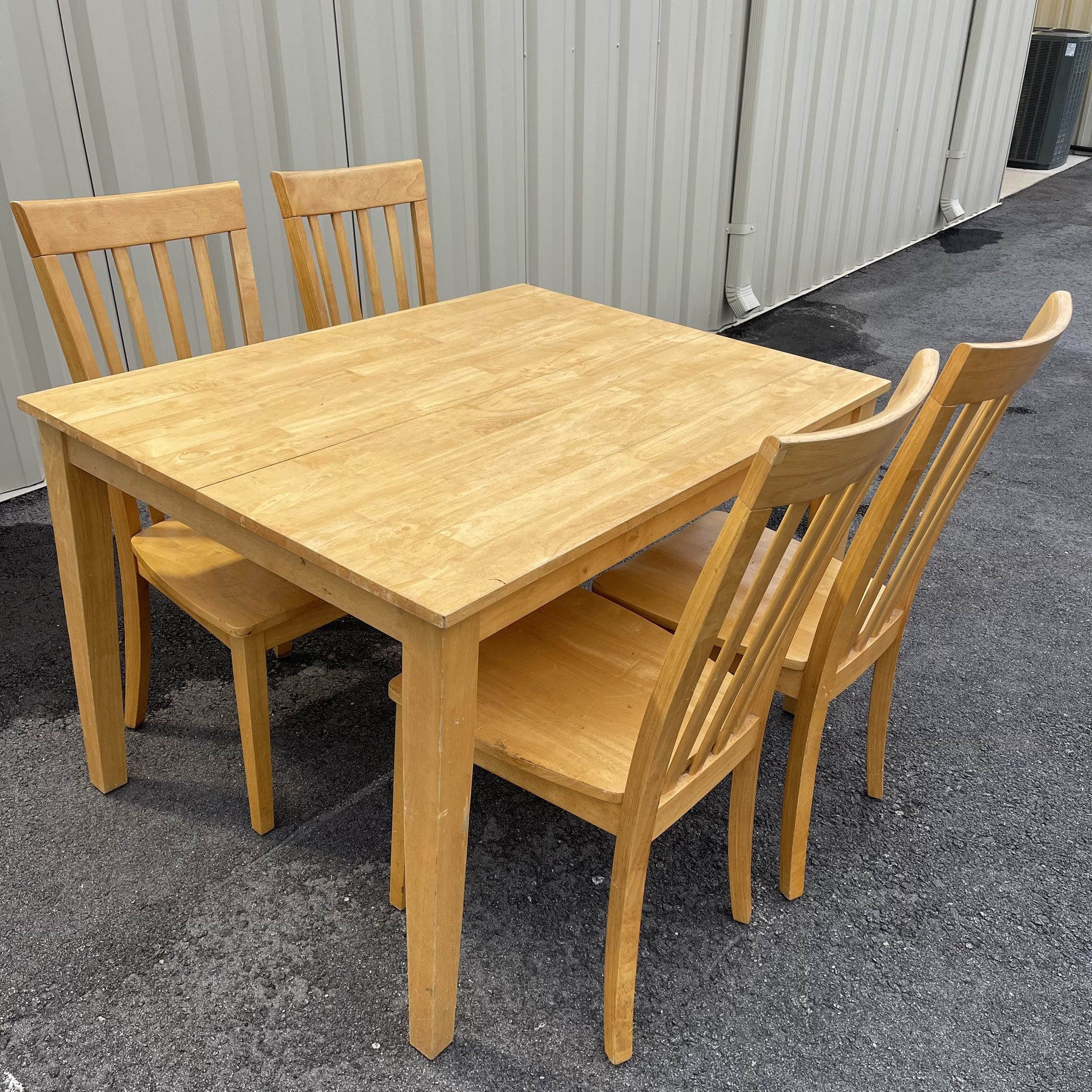 Real Wood Dining Set - Table and 4 chairs