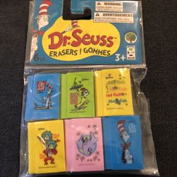 Dr Seuss 6 Pack Erasers 