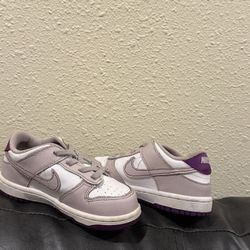 Purple And White Dunks 
