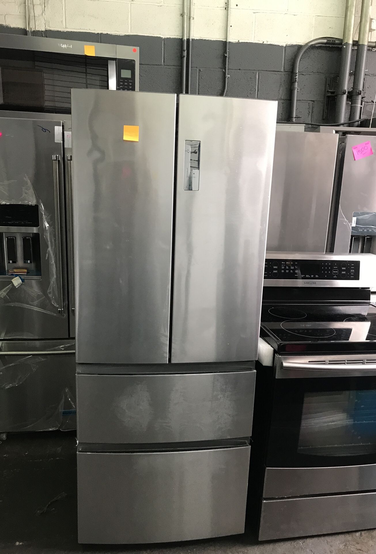 Refrigerator-Freezer.! Haier HRF15N3AGS 15.0 cubic feet