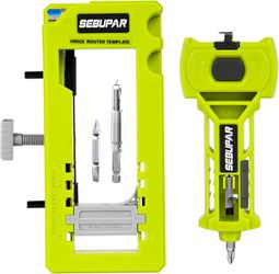 Door Hinge & Door Latch Installation Kit, Door Hinge Mortiser Template, Door Latch for Accurate Chiseling and Scoring, Door Lock Installation Kit, Eas