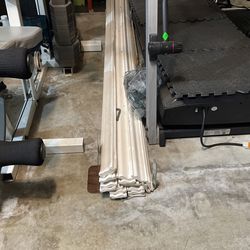 White Panel Separator Or Baseboard 