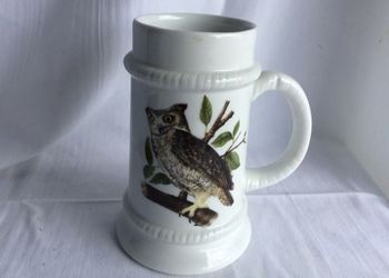 Collectible House of Goebel Bavaria, W.Germany Great Horned Owl Beer Stein / Mug