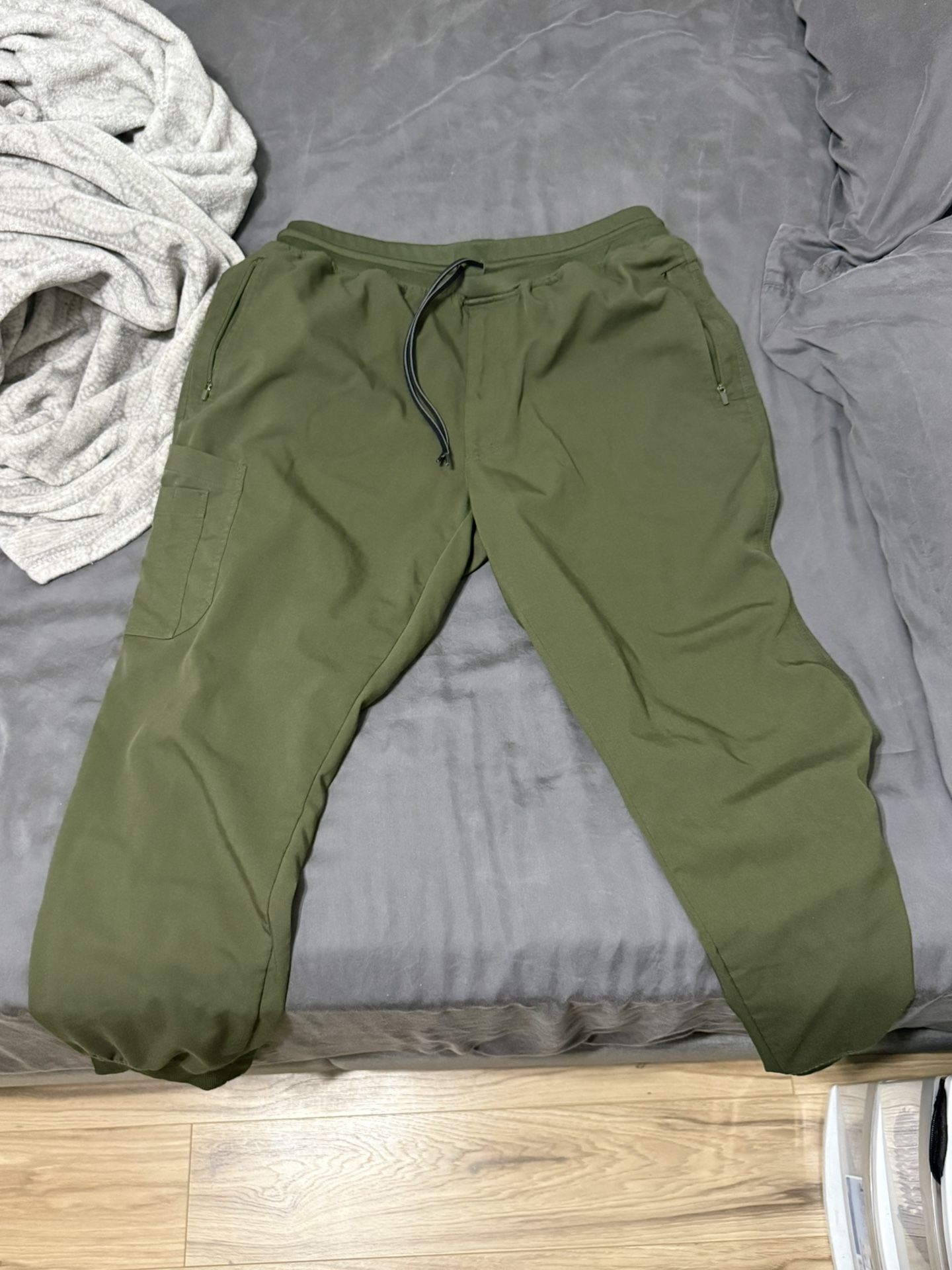 Olive Green Scrub Pants