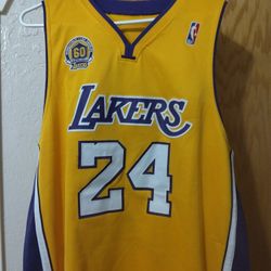 Laker Kobe Bryant 2008 MVP 60 Year Lakers Anniversary Signature  Mitchell And Ness Authentic Extremely Rare