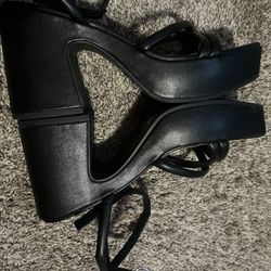 Chunky Black Heels