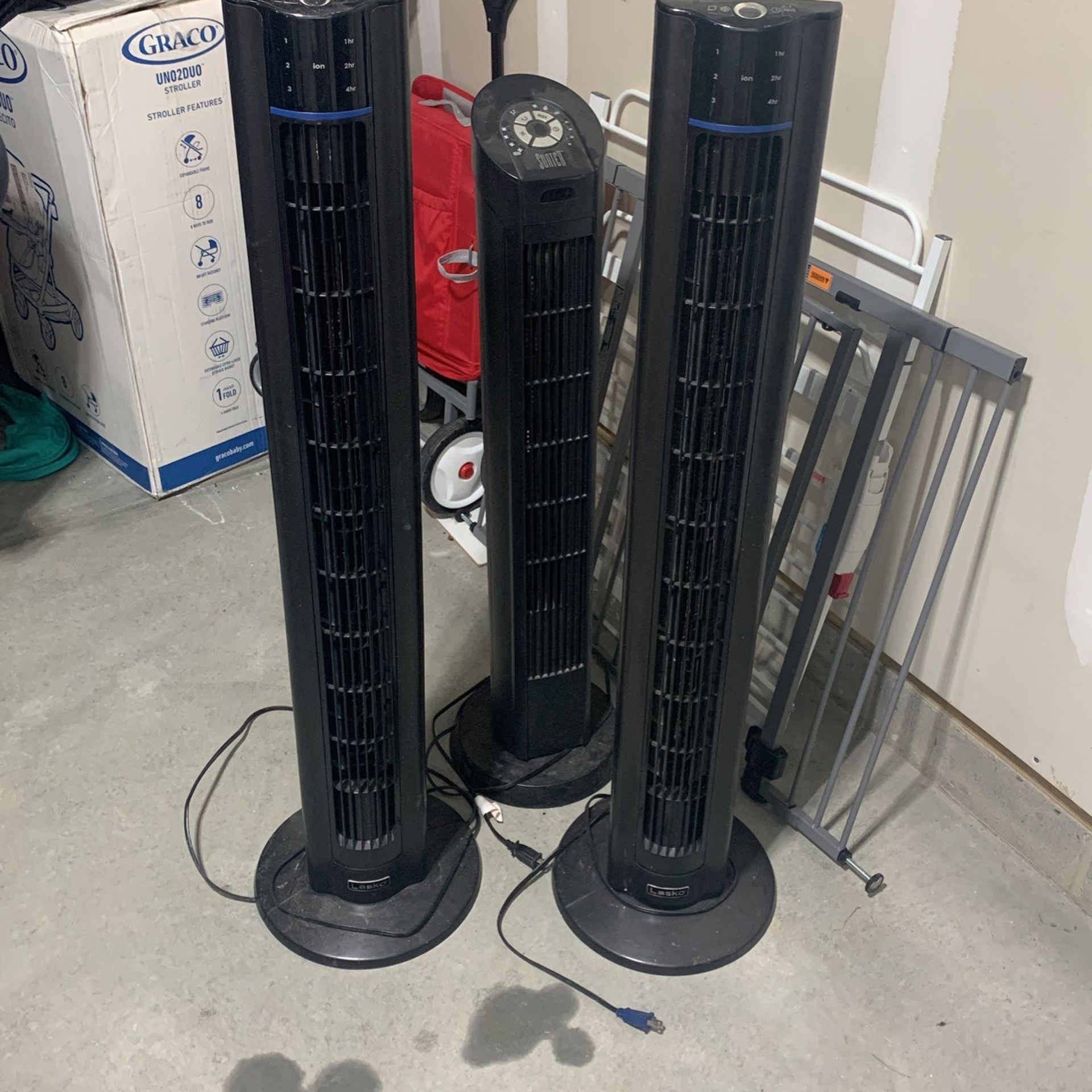 Tower Fans —-each Fan-$15