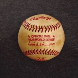 1978 Used World Series Game Ball