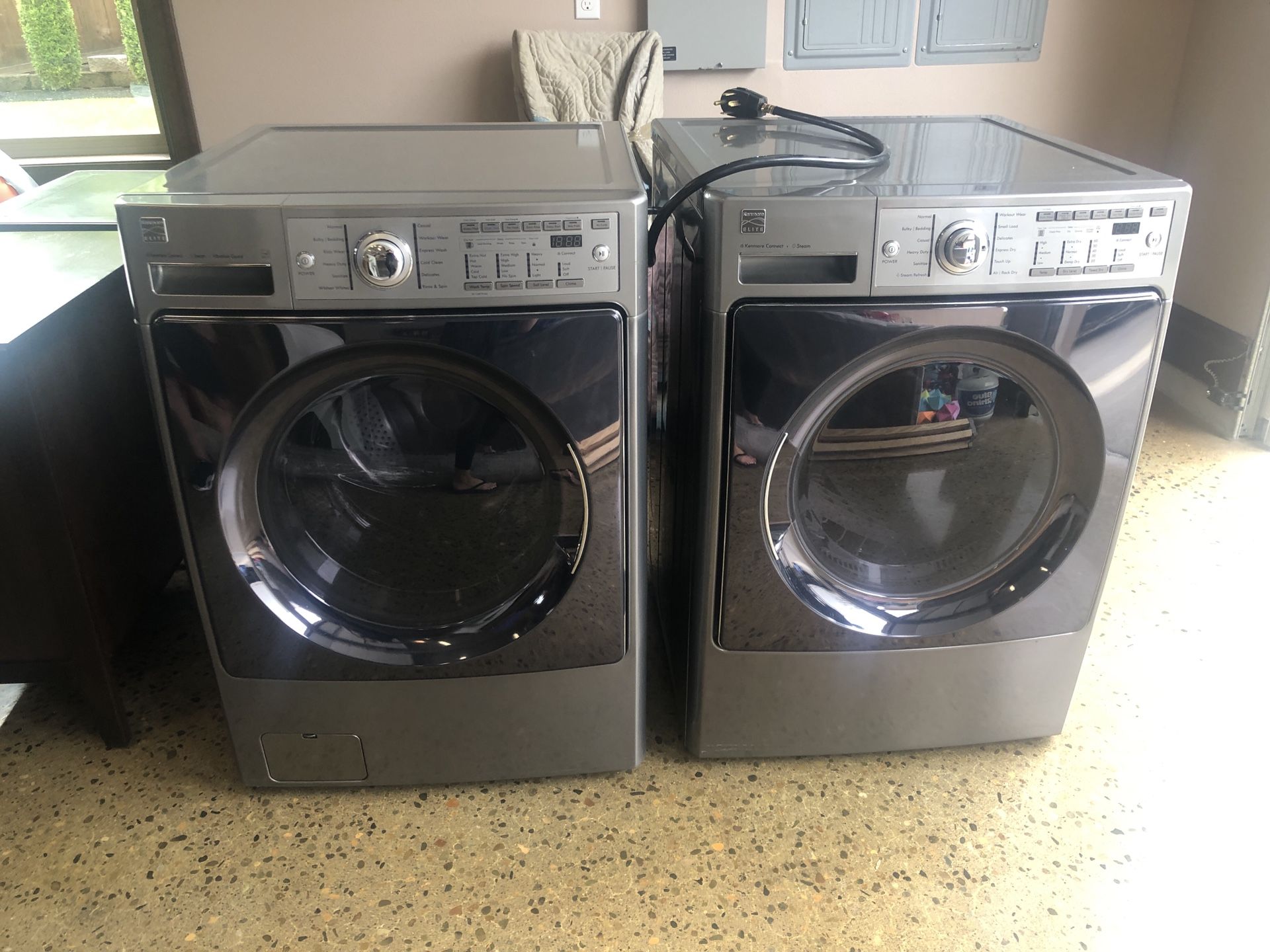 Kenmore elite washer and dryer