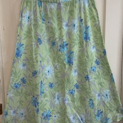 Appleseed’s  women’s floral midi skirt Large