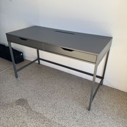 Dark Gray IKEA Alex 2 Drawer Desk