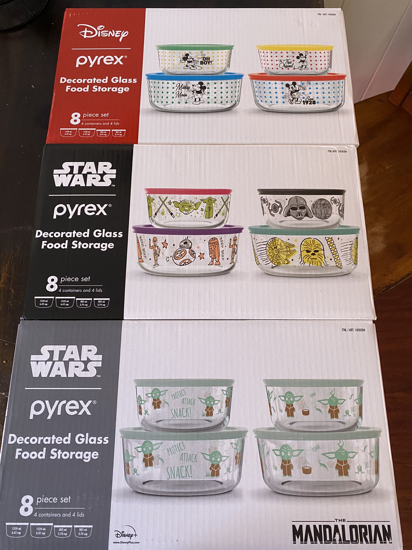Disney / Star Wars Pyrex sets ( rare)