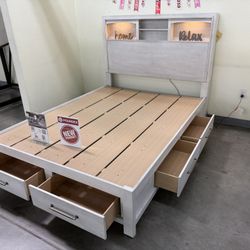 Queen Size Storage Bed 