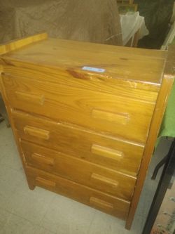 Solid wood dresser