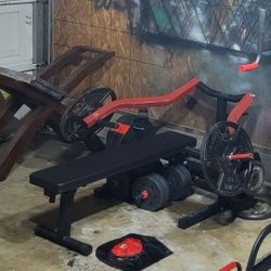 Butterfly Bench Press With Weight Plates