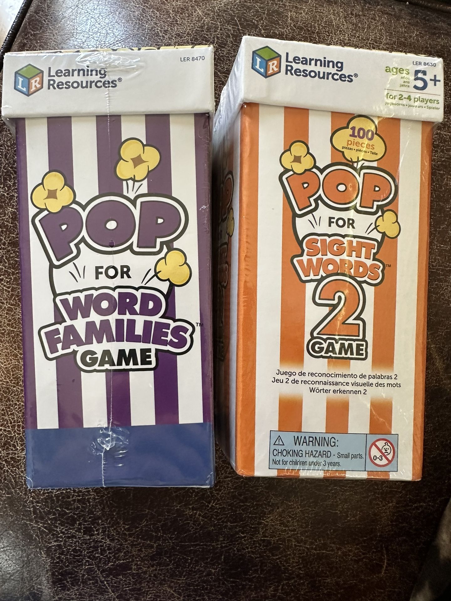 Pop For Word Families And Pop For Sight Words games