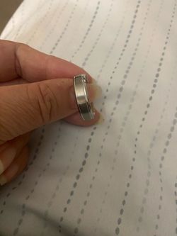 Men’s fashion stainless steel wedding band size 10