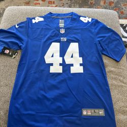 NFL New York Giants Cam Skattebo Size Large Blue Jersey 