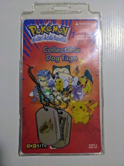 Pokemon 1999 Pidgeot Dog Tags Sealed
