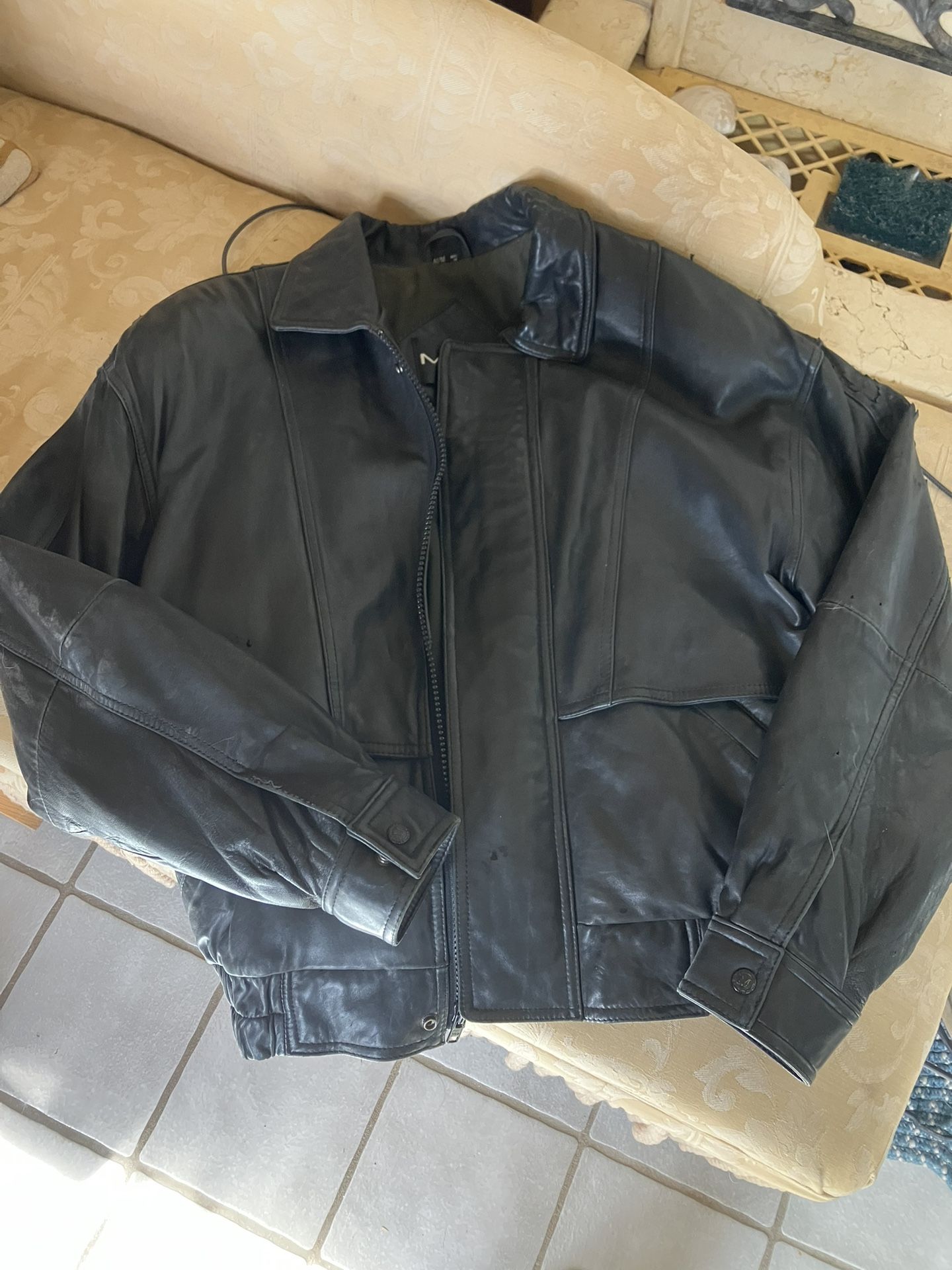Will Delete When Gone Free Men’s Leather Jacket Flawed