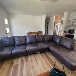 American Leather - Sectional Couch Genuine Leather