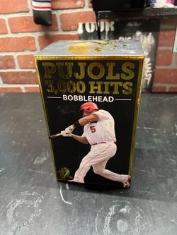 Albert Pujols 3,000 Hits Career Milestone Bobblehead – 2018 Angels SGA – Boxed Collectible!