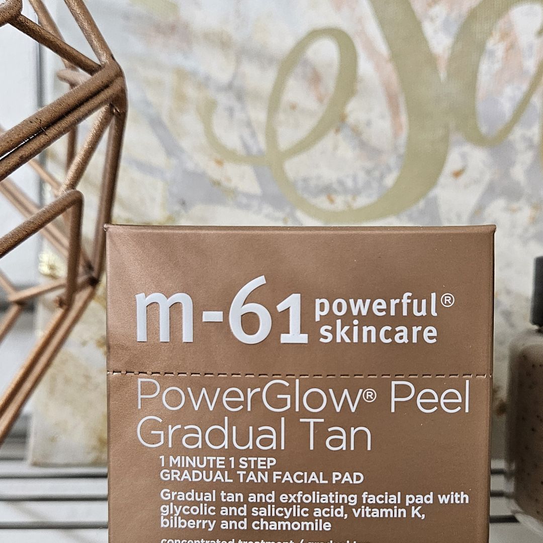 m-61 PowerGlow Peel Gradual Tan | Exfoliating Facial Peel, Build A Streak-Free Radiant Glow Facial Tan new Sealed authentic