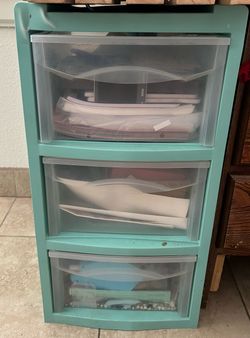 Teal Three Drawer