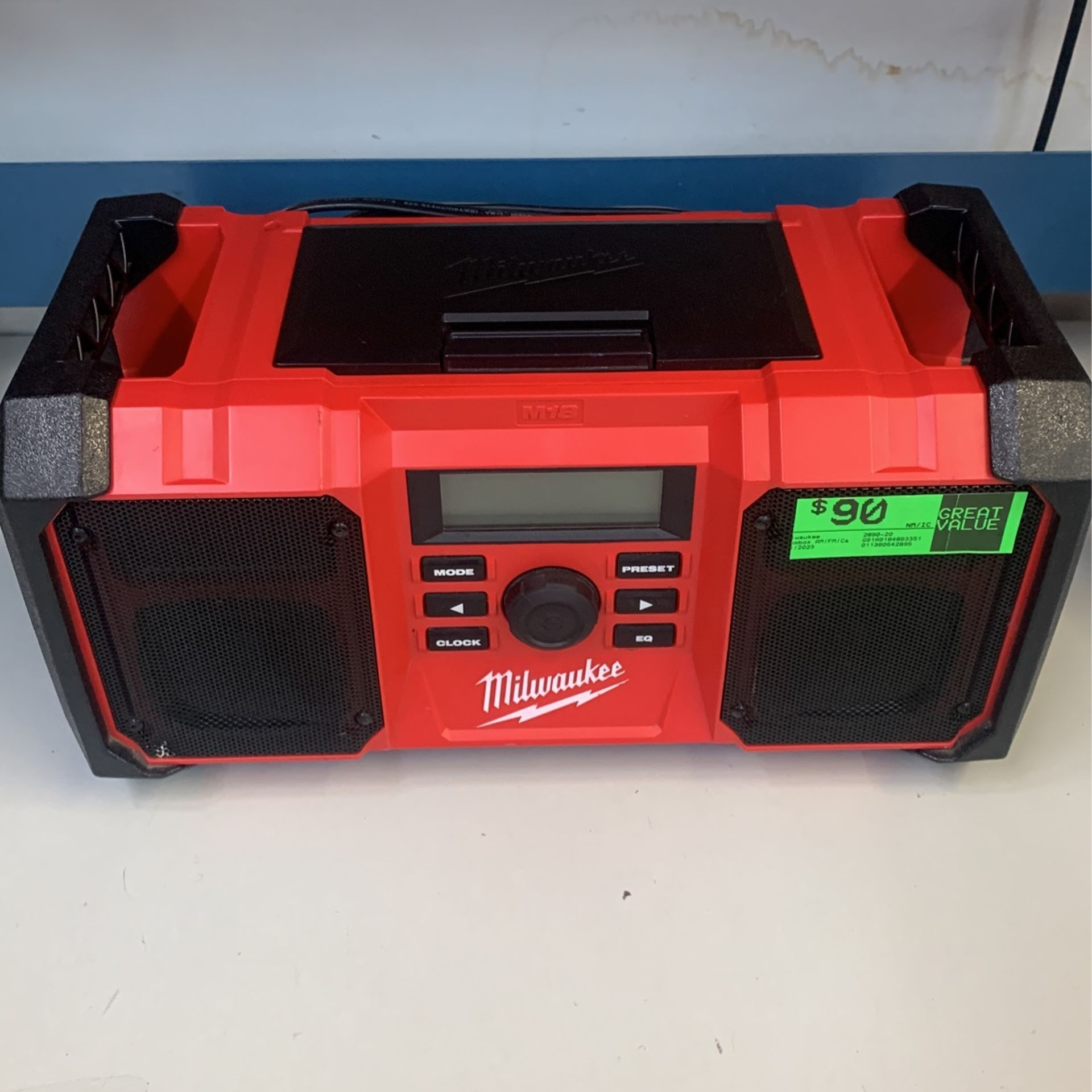 Milwaukee JobSite Raffle And Battery Charger