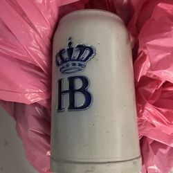 Reduced 80%. Vintage HB beer Stein.