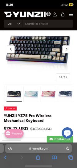 YUNZII YZ75 Pro Wireless Mechanical Keyboard