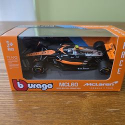 Burago 1/43 F1 2023 McLaren MCL60 #4 Lando Norris!! 