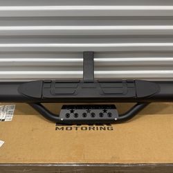 Oval Trailer Tow Hitch Step Bar W/ Drop Step 36.5 in. W X 3.75 in. OD