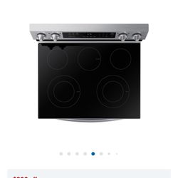 Estufa Samsung 6.3cu Freestanding Electric Range Whit Rapid Boil 